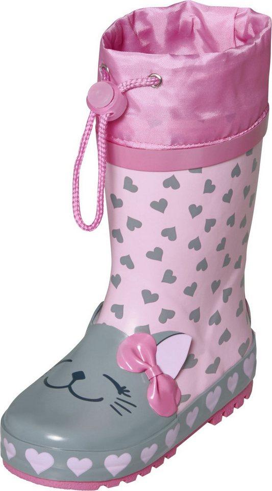Playshoes Gummistiefel Gummistiefel Katze, rosa, 22 Playshoes Gummistiefel Gummistiefel Katze, rosa, 22 von Playshoes