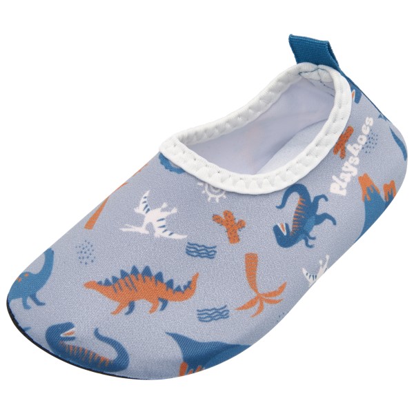 Playshoes - Kid's Barfuß-Schuh Dino Allover - Wassersportschuhe Gr 18/19;20/21 grau von Playshoes