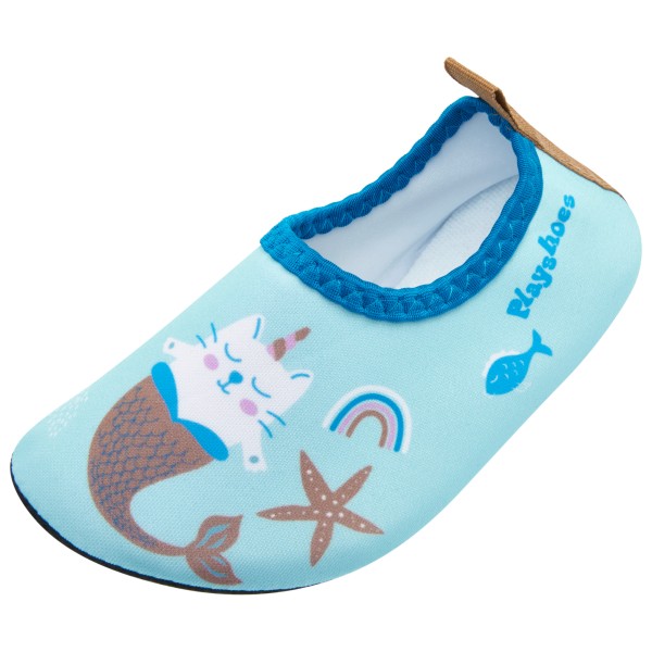 Playshoes - Kid's Barfuß-Schuh Einhornmeerkatze - Wassersportschuhe Gr 18/19;20/21;22/23;24/25;26/27;28/29 blau von Playshoes