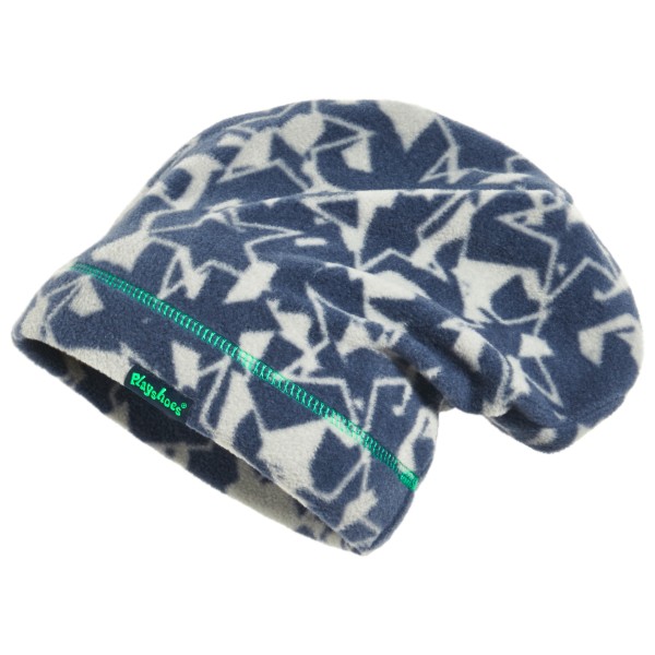 Playshoes - Kid's Fleece-Beanie Sterne Camouflage - Mütze Gr 49 cm;51 cm blau/grau von Playshoes