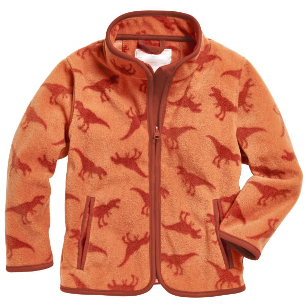 Playshoes - Kid's Fleece-Jacke Dinos - Fleecejacke Gr 152 orange/rot von Playshoes