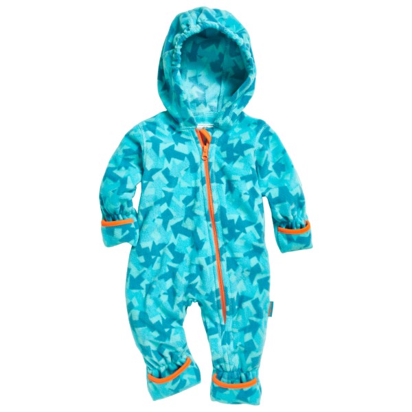 Playshoes - Kid's Fleece-Overall Pfeile Camouflage - Overall Gr 62 türkis von Playshoes