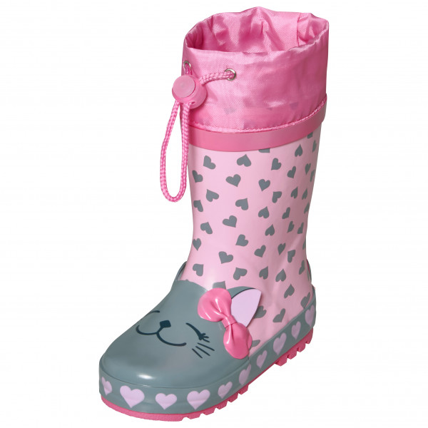 Playshoes - Kid's Gummistiefel Katze - Gummistiefel Gr 25 rosa von Playshoes
