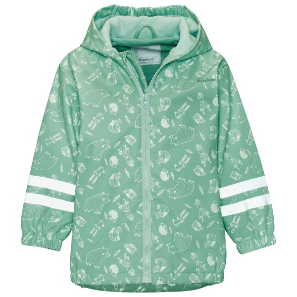 Playshoes - Kid's Regenjacke Fleece-Futter - Regenjacke Gr 104 türkis von Playshoes