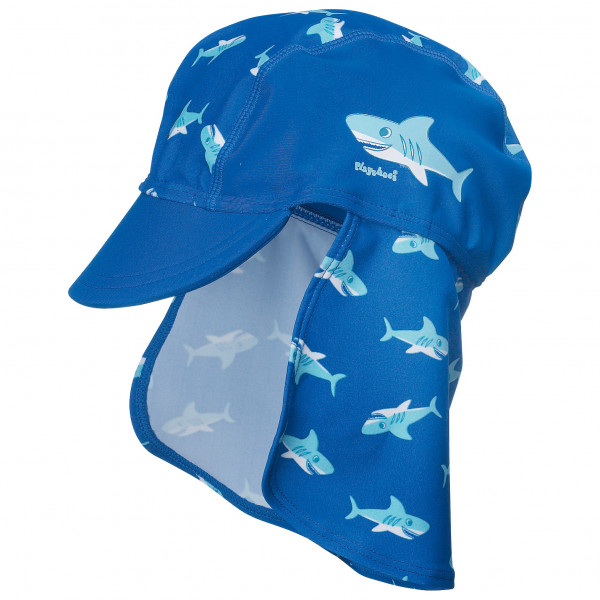 Playshoes - Kid's UV-Schutz Mütze Hai - Cap Gr 51 cm blau von Playshoes
