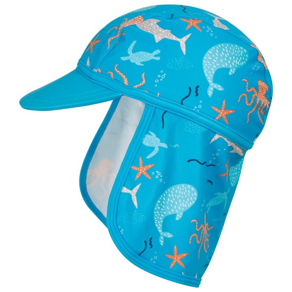 Playshoes - Kid's UV-Schutz Mütze Meerestiere - Cap Gr 51 cm blau von Playshoes