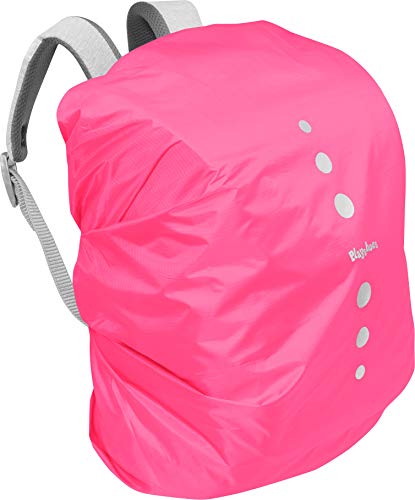 Playshoes Unisex Kinder Regenhülle für Rucksack Gepäck, L, Rosa 18 Pink von Playshoes