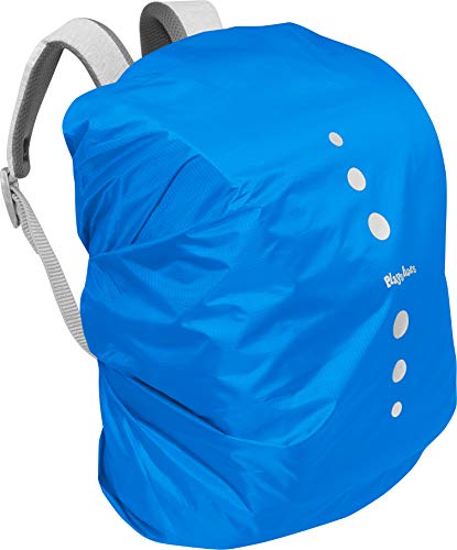 Playshoes Unisex Kinder Regenhülle für Rucksack Gepäck, M, Blau 7 Blau von Playshoes