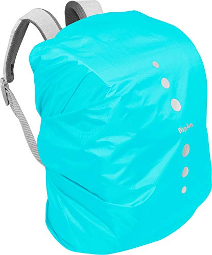 Playshoes Unisex Kinder Regenhülle für Rucksack Gepäck, S, Türkis 15 Türkis von Playshoes