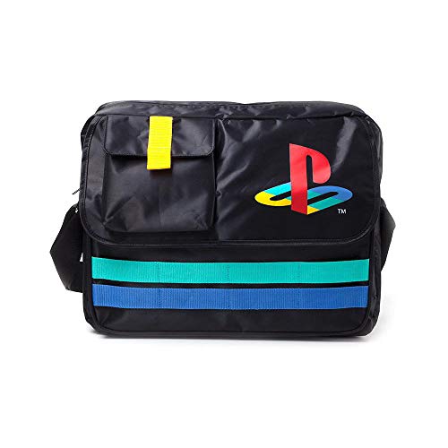 PlayStation Retro Logo Kuriertasche 35 cm schwarz, Schwarz, 35 cm, Kuriertasche von Playstation