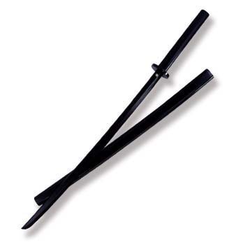 Holz Bokken mit Holz Scheide - schwarz Oak Holz Bokken mit Holz Scheide - schwarz Oak von Playwell