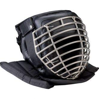 Playwell Full Contact Sparring Leder Escrima Kopf Schutz - Schwarz, L von Playwell