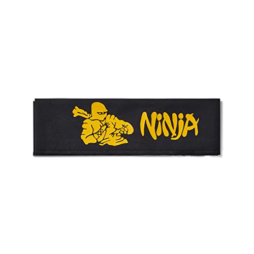Martial Arts White Head Band Headband) - Black Ninja von Playwell