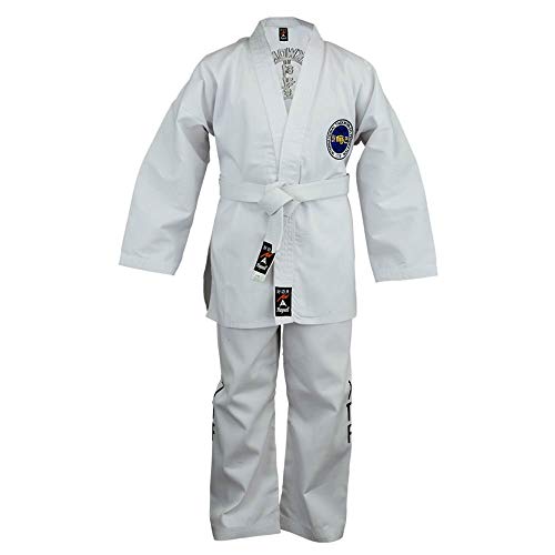 Playwell Martial Arts Taekwondo-Anzug (Uniform), weiß, 5/180 cm von Playwell