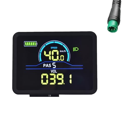 Pluuttiem P5C LCD-Anzeige für Elektrofahrräder, 24 V-60 V, Intelligentes E-Bike-Display, IP67, UART, LCD-Anzeige, 5-Polig von Pluuttiem