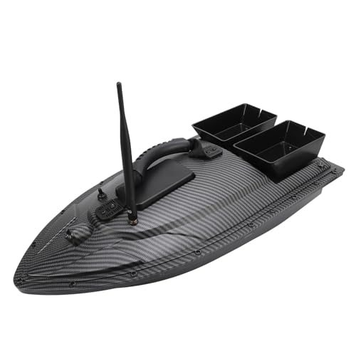 RC-Köderboot Zum Angeln, Intelligentes GPS-Nistschiff mit Zwei Motoren, Zwei Ködertrichtern, Steuerbarem Nachtlicht, 1,5 Kg Beladung, 500 M Fernbedienung von Plyisty