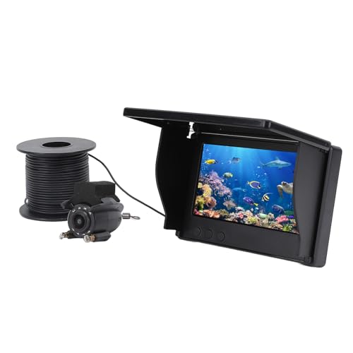 Unterwasser-Angelkamera, Eisfischen-Kamera Unter Wasser mit 4,3 Zoll 1080P-Display und 30 M Kabel, 220° Weitwinkel-Eisfischen-Fischfinder für Eissee-Seeboot-Kajak-Angeln Unterwasser-Angelkamera, Eisfischen-Kamera Unter Wasser mit 4,3 Zoll 1080P-Display und 30 M Kabel, 220° Weitwinkel-Eisfischen-Fischfinder für Eissee-Seeboot-Kajak-Angeln von Plyisty