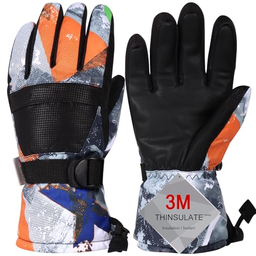 Pnosnesy Ski-Handschuhe, die wärmsten Wasserdichten und atmungsfreien Schnee-Handschuhe bei kaltem Wetter, sowohl für Männer als auch für Frauen, geeignet für Eltern und Kinder im Freien Pnosnesy Ski-Handschuhe, die wärmsten Wasserdichten und atmungsfreien Schnee-Handschuhe bei kaltem Wetter, sowohl für Männer als auch für Frauen, geeignet für Eltern und Kinder im Freien von Pnosnesy