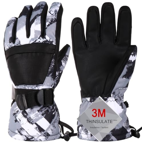 Pnosnesy Ski-Handschuhe, die wärmsten Wasserdichten und atmungsfreien Schnee-Handschuhe bei kaltem Wetter, sowohl für Männer als auch für Frauen, geeignet für Eltern und Kinder im Freien Pnosnesy Ski-Handschuhe, die wärmsten Wasserdichten und atmungsfreien Schnee-Handschuhe bei kaltem Wetter, sowohl für Männer als auch für Frauen, geeignet für Eltern und Kinder im Freien von Pnosnesy