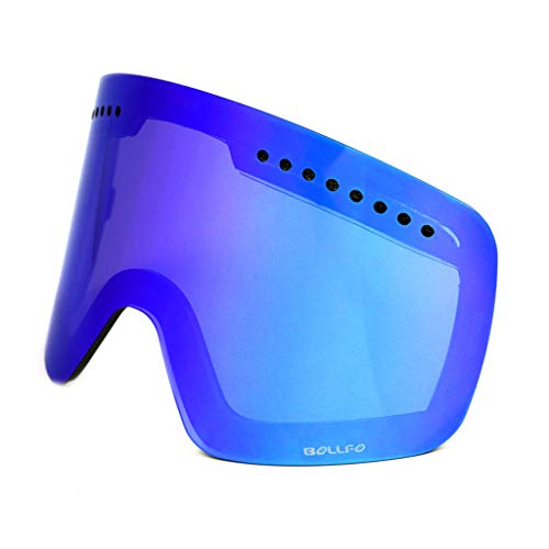 Pnuokn Skibrille mit magnetischer, doppellagiger, abnehmbarer Gläser, Anti-Beschlag-UV-Sonnenbrille, Vollfinger-Handschuhe von Pnuokn