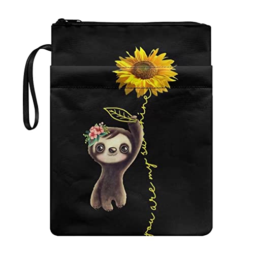 Poceacles Buchhülle für Hardcover Buchschutz Tasche, Taschenbuchhüllen für Buchliebhaber, Studenten, Mädchen, Frauen, Faultier Sonnenblumendruck, Einheitsgröße, CZ25 Poceacles Buchhülle für Hardcover Buchschutz Tasche, Taschenbuchhüllen für Buchliebhaber, Studenten, Mädchen, Frauen, Faultier Sonnenblumendruck, Einheitsgröße, CZ25 von Poceacles