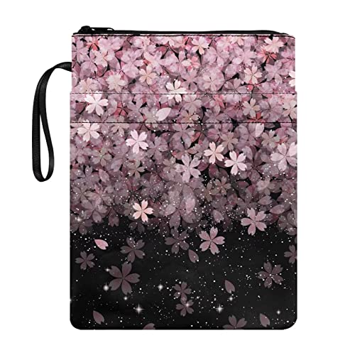 Poceacles Elegante Buchhülle mit Kirschblüten-Design, rosa für Buchliebhaber, Buchschoner für Taschenbücher, Polyester, langlebige Buchhüllen Poceacles Elegante Buchhülle mit Kirschblüten-Design, rosa für Buchliebhaber, Buchschoner für Taschenbücher, Polyester, langlebige Buchhüllen von Poceacles