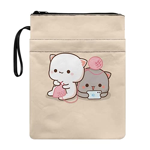Poceacles Kawaii Cats Printed Book Sleeve for Book Lovers Book Sleeve with Zipper Stationery Storage Bag Polyester Book Protector Paperback Book Cover Poceacles Kawaii Cats Printed Book Sleeve for Book Lovers Book Sleeve with Zipper Stationery Storage Bag Polyester Book Protector Paperback Book Cover von Poceacles