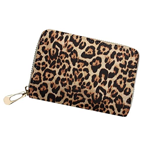 Poceacles Mini-Geldbörse, Kreditkartenhalter, Schutz, Leder, Reisekartenetui, Organizer, Reißverschluss, Geldbörse für Damen und Mädchen, Leopard-Braun, 4.72"*3.27"*0.98" Inches, Casual Poceacles Mini-Geldbörse, Kreditkartenhalter, Schutz, Leder, Reisekartenetui, Organizer, Reißverschluss, Geldbörse für Damen und Mädchen, Leopard-Braun, 4.72"*3.27"*0.98" Inches, Casual von Poceacles
