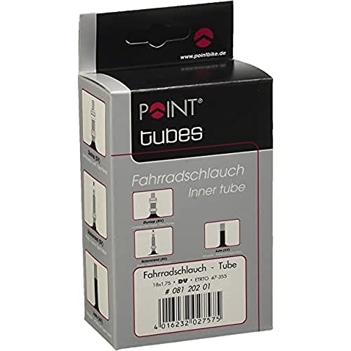 POINT Fahrradschlauch 18" x 1.75 ETRTO 47-355 DV Ventil schwarz POINT Fahrradschlauch 18" x 1.75 ETRTO 47-355 DV Ventil schwarz von Point