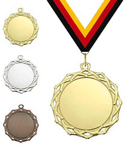 Pokalmatador GmbH Medaille Kranz Ø 70 mm, mit individuellem Wunschtext in Gold, Silber & Bronze Farbe | 50mm Alu-Emblem + Medaillenband | Für Fußball, Schwimmen, Tennis, Kindergeburtstage etc. … Pokalmatador GmbH Medaille Kranz Ø 70 mm, mit individuellem Wunschtext in Gold, Silber & Bronze Farbe | 50mm Alu-Emblem + Medaillenband | Für Fußball, Schwimmen, Tennis, Kindergeburtstage etc. … von Pokalmatador