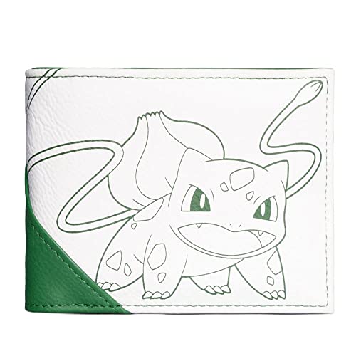 DIFUZED Pokemon Bulbasaur Bi-Fold Wallet Male White/Green MW114552POK von Pokémon