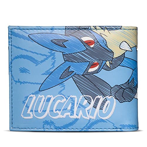 DIFUZED Pokemon Lucario #448 All-Over Print Bi-Fold Wallet Male Blue MW608606POK von Pokémon