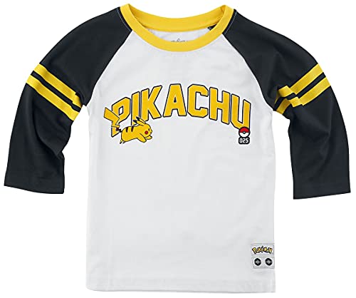 Difuzed Pokémon Kids - Pikachu 025 Unisex Langarmshirt schwarz/weiß 110/116 Difuzed Pokémon Kids - Pikachu 025 Unisex Langarmshirt schwarz/weiß 110/116 von Difuzed