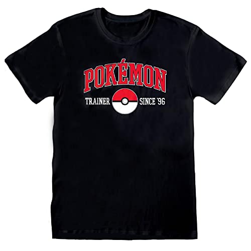 Pokémon Kurzarm-T-Shirt Since 96 Schwarz Unisex von Pokémon
