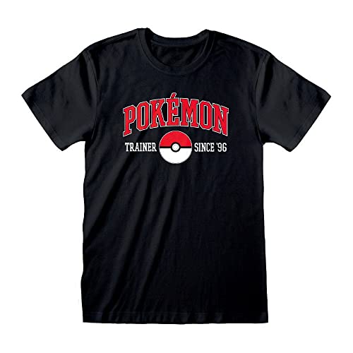 Pokémon Since 96 Unisex T-Shirt schwarz L 100% Baumwolle Anime, Fan-Merch, Gaming von Pokémon