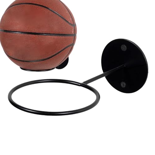 Pokronc Basketball-Halter, Wandhalterung, montierte Ball-Wandaufbewahrung, stabile Ball-Wandhalterung, Lagerregal, Ball-Display-Wandaufbewahrung für Fitnessstudio, Training, Sport von Pokronc