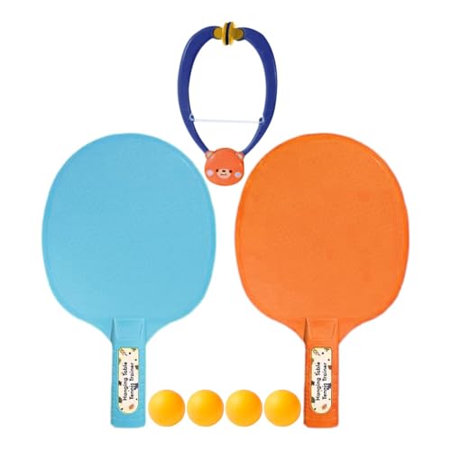 Tischtennisschläger | Tischtennis-Trainer | Hängender Tischtennis-Trainer | Tür-Pingpong-Spiel | PingPong-Set | Tragbares Tennis-Trainer-Set für Kinder & Erwachsene Türspiel von Pokronc