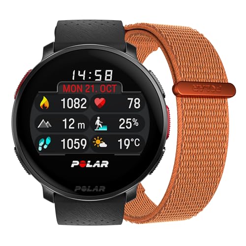 Polar Vantage V3 mit zusätzlichem Nylon-Armband Klettverschluss - Sportuhr GPS, fortschrittlichem Herzfrequenz-Messgerät, längerer Akkulaufzeit, Smartwatch-Funktionen, Offline-Karten, Laufuhr Polar Vantage V3 mit zusätzlichem Nylon-Armband Klettverschluss - Sportuhr GPS, fortschrittlichem Herzfrequenz-Messgerät, längerer Akkulaufzeit, Smartwatch-Funktionen, Offline-Karten, Laufuhr von Polar