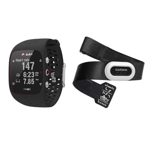 Polar M430 – Exklusiv bei Amazon – GPS-Sportuhr zum Laufen – Herzfrequenz-Tracker am Handgelenk & Garmin HRM- Brustgurt, Aufzeichnung von Herzfrequenzwerten, ANT+ und BLE von Polar
