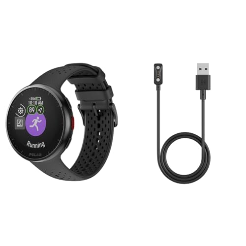 Polar Pacer Pro – Moderne GPS-Sportuhr, Pulsuhr, Smartwatch für Männer und Frauen, Laufuhr Training, Schlafüberwachung und Activity Tracker & USB-Ladekabel für Sportuhren & Fitnessuhren von Polar