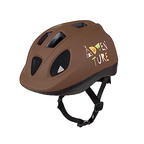 Polisport Unisex-Youth Kids Helmet-Adventure-(XS = 46/53) Helm, Braun von Polisport