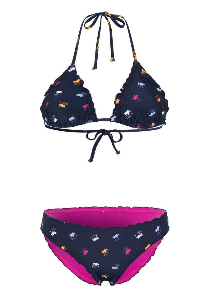Polo Sylt Triangel-Bikini mit Allover-Muster (Set) von Polo Sylt
