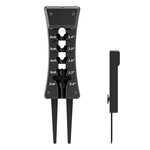 Poludatly Verstellbares Golf Tee Höhen MES-s Gerät, 3-in-1 Golf Tee Einsteller, Golf Tee Höhen Me-ss Gerät, Multifunktionaler Tee Höhen Positionierer, Leichtes Golf Trainings Gerät Poludatly Verstellbares Golf Tee Höhen MES-s Gerät, 3-in-1 Golf Tee Einsteller, Golf Tee Höhen Me-ss Gerät, Multifunktionaler Tee Höhen Positionierer, Leichtes Golf Trainings Gerät von Poludatly