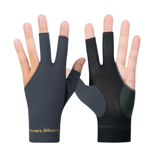 PolyMath Billard Handschuhe 10pcs/Set 3 offene Finger Snooker Zubehör Professionelle Billard-Queue-Handschuhe Spandex Lycra für die Linke Hand, für Männer und Frauen PolyMath Billard Handschuhe 10pcs/Set 3 offene Finger Snooker Zubehör Professionelle Billard-Queue-Handschuhe Spandex Lycra für die Linke Hand, für Männer und Frauen von PolyMath