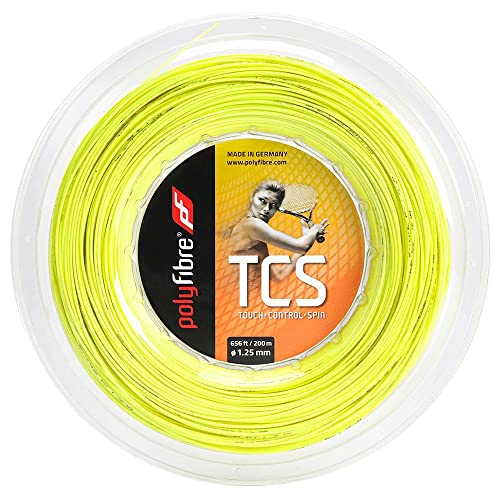 Polyfibre Unisex – Erwachsene TCS 200m Neonyellow 1,25 mm Tennis-Saite, gelb Polyfibre Unisex – Erwachsene TCS 200m Neonyellow 1,25 mm Tennis-Saite, gelb von Polyfibre