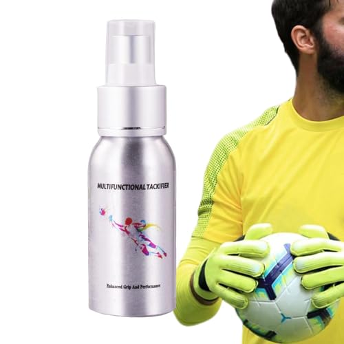 Pomurom Klebespray für Fußballhandschuhe, Handschuhkleber | 50 ml Torwarthandschuh-Griffspray,Torwarthandschuhkleber, Torwart-Griffverstärker zur Verbesserung der Leistung von Pomurom