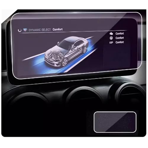 PonPed 8,4 Zoll Auto-GPS-Navigationssystem, Displayschutzfolie aus gehärtetem Glas, passend für Mercedes Benz C-Klasse/GLC/GL Coupé von PonPed