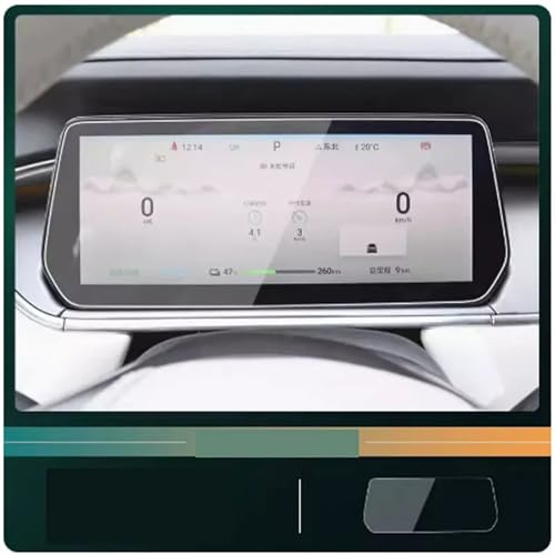 PonPed Auto-LCD-GPS-Navigation und Armaturenbrett-Touchscreen aus gehärtetem Glas, Schutzfolie, passend für BYD Song L 2023 2024 von PonPed