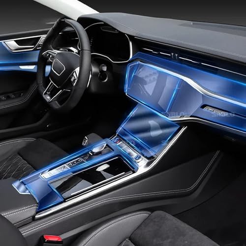 PonPed Transparente TPU-Schutzfolie für die Mittelkonsole im Auto, Reparaturfolie nachrüsten, passend für Audi S7 RS7 2021–2023 von PonPed