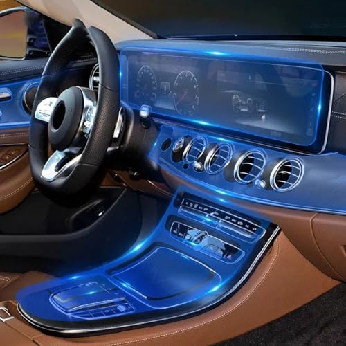 PonPed Transparente TPU-Schutzfolie für die Mittelkonsole im Auto, passend für Mercedes Benz E-Klasse W213 2019–2020 von PonPed